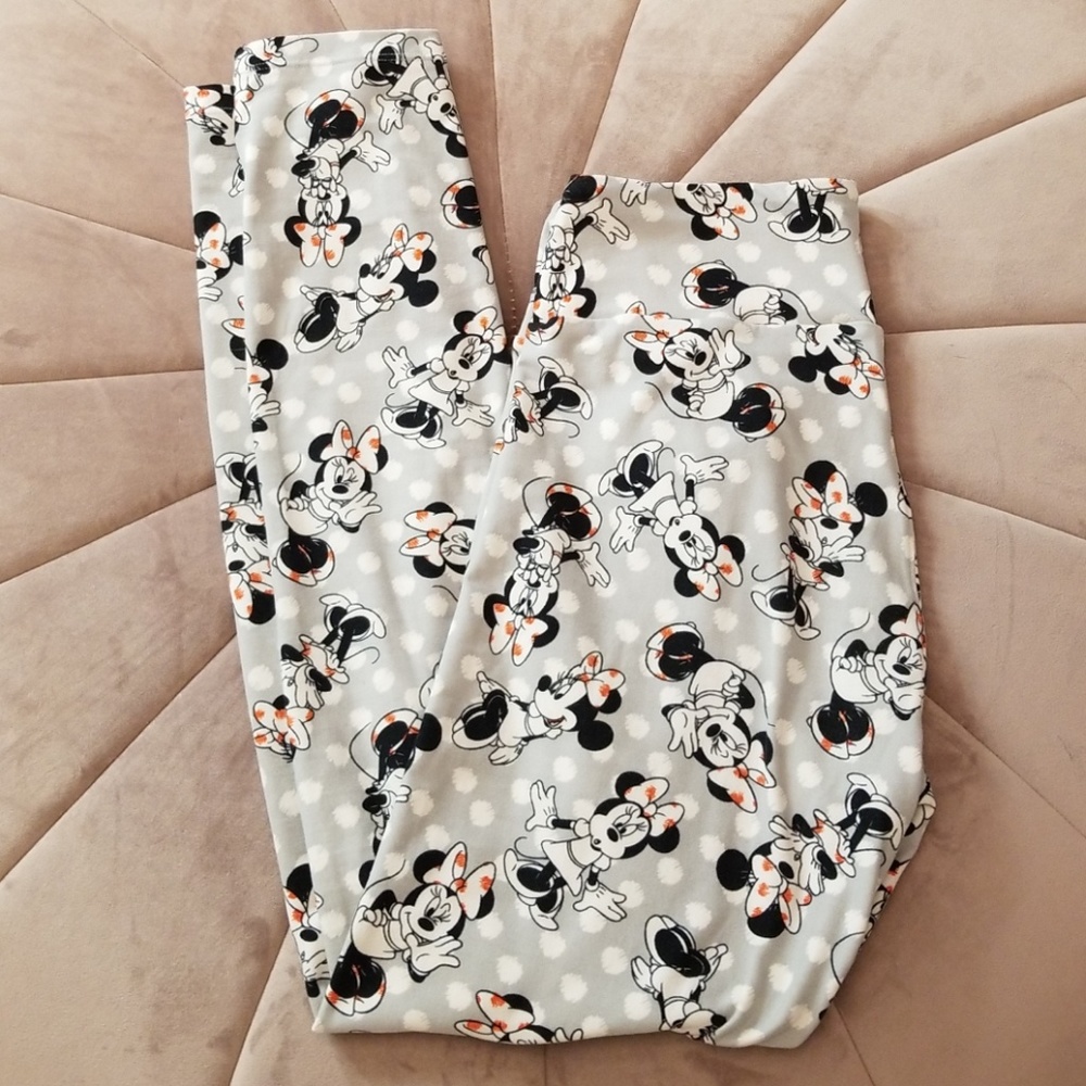 Lularoe Disney Leggings one size Minnie Mouse